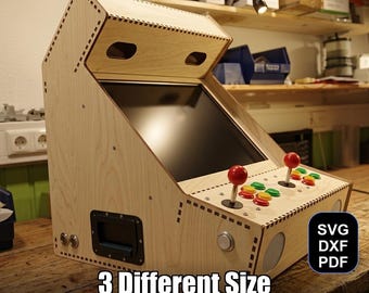 Arcade Laser Cut File | SVG DXF PDF for Glowforge & xTool + Bonus