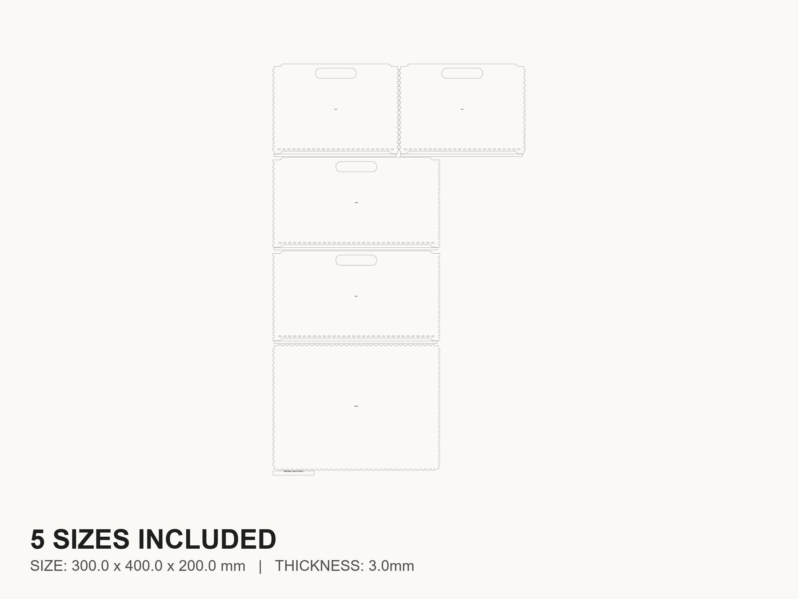 Crate Laser Cut File | SVG DXF PDF for Glowforge & Xtool + Bonus - Etsy