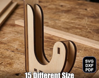 Wall Mounted Hook Laser Cut File | SVG DXF PDF for Glowforge & xTool + Bonus