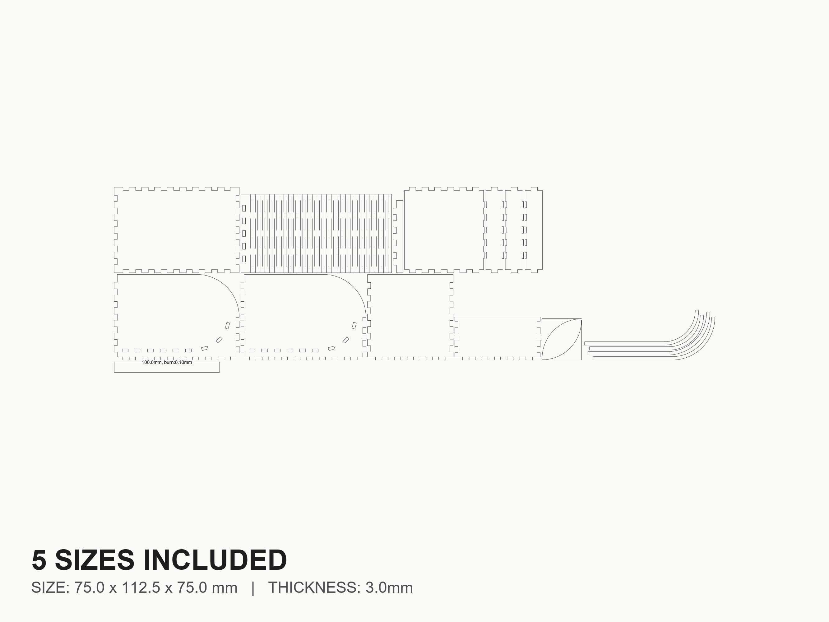 Shutter Storage Box Laser Cut File | SVG DXF PDF for Glowforge & Xtool ...