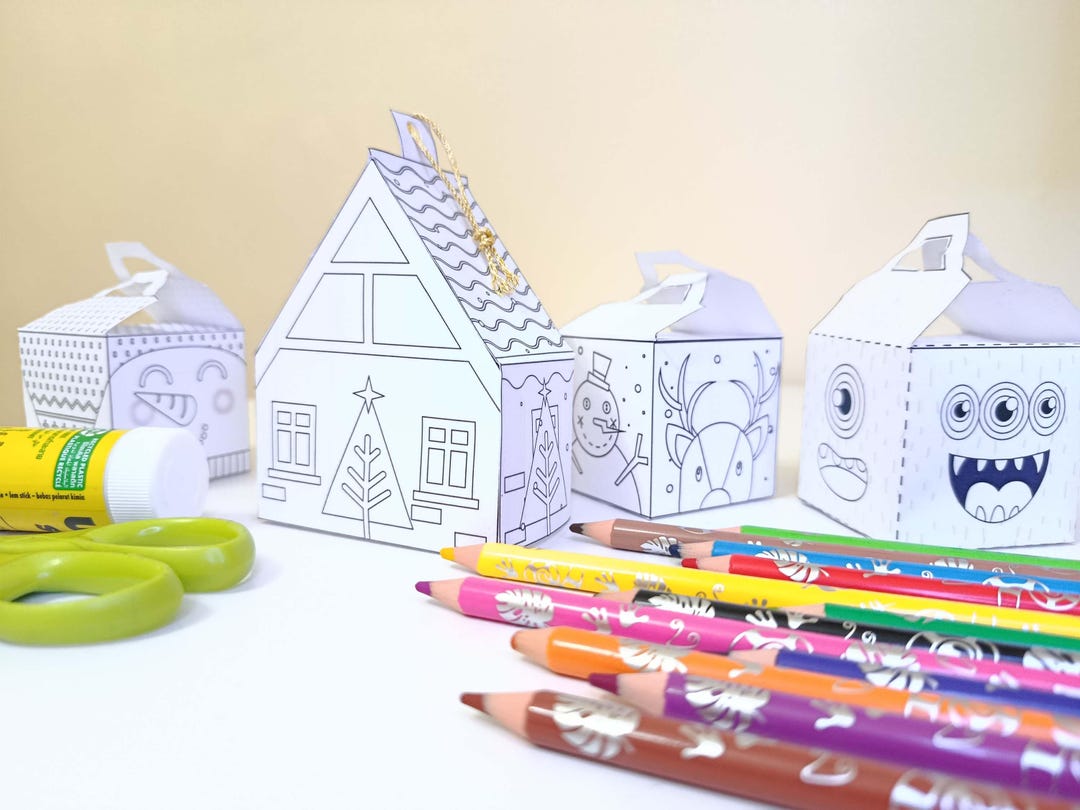 Printable Paper Houses – Color, Cut & Create Activity | Digital ...