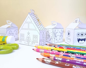 Printable Paper Houses – Color, Cut & Create Activity | Digital Download