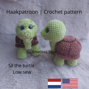Standing Turtle Crochet Pattern PDF | Low Sew Amigurumi Turtle | Self-Standing Plush Turtle | Easy Crochet Pattern | Instant Download