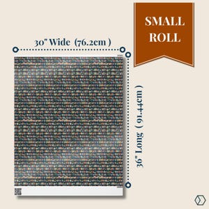 The bookshelf wrapping paper comes in 3 sizes.  This one pictured is 30" x 36"  Perfect for gifts for a reader in your life. Use it for book swaps, birthdays for readers, teacher appreciation, or any moment when you want the gift to whisper ‘I remembered what you love.’