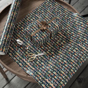 Bookish Wrapping Paper, Book Wrap, Fun Gift Wrap, Gift for Reader, Bookshelf Paper, Book Nook Decor.   This premium gift wrap comes in 3 sizes, and makes a great gift for birthdays, book club, or just because gifts.