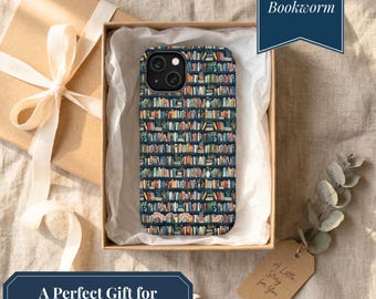 Bookish Phone Case: Literary Design for iPhone/Samsung (MagSafe Compatible) Book Lover Gift Bookworm Cute Phone Case Gift for Book Lover