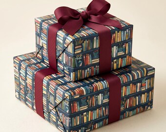 Book Wrapping Paper Bookish Gift Wrap for Readers Literary Book Lover Whimsical Luxury Wrapping Paper Bookworm Gifts for Book Lovers