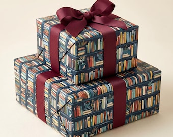 Book Wrapping Paper Bookish Gift Wrap for Readers Literary Book Lover Whimsical Luxury Wrapping Paper Bookworm Gifts for Book Lovers