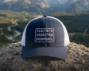 John 3:16 Christian Trucker Hat Embroidered Snapback Jesus Hat Faith Gift Christian Dad Gifts Scripture Embroidery Subtle Christian Merch