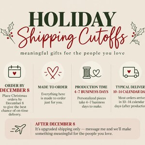 The image is a promotional graphic for Life x Design Studio Co., featuring a question about when a customer will receive their order. The graphic provides an estimated delivery time for the order, which is between 3-5 business days. The estimated delivery time is based on the production and shipping process, and it is noted that the delivery dates cannot be guaranteed.