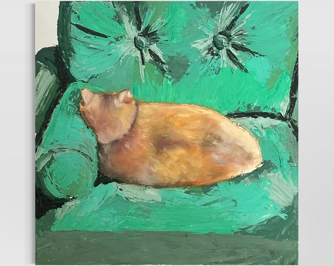 Painting "Couch Potato" (50x50cm)