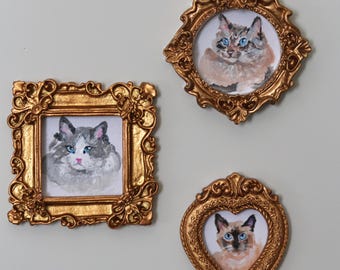 個別のカッツェンポートレットを使用したマグネット (5x5cm)