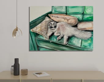 絵画「ダーティ・ラグドリーニ」（50×70cm）