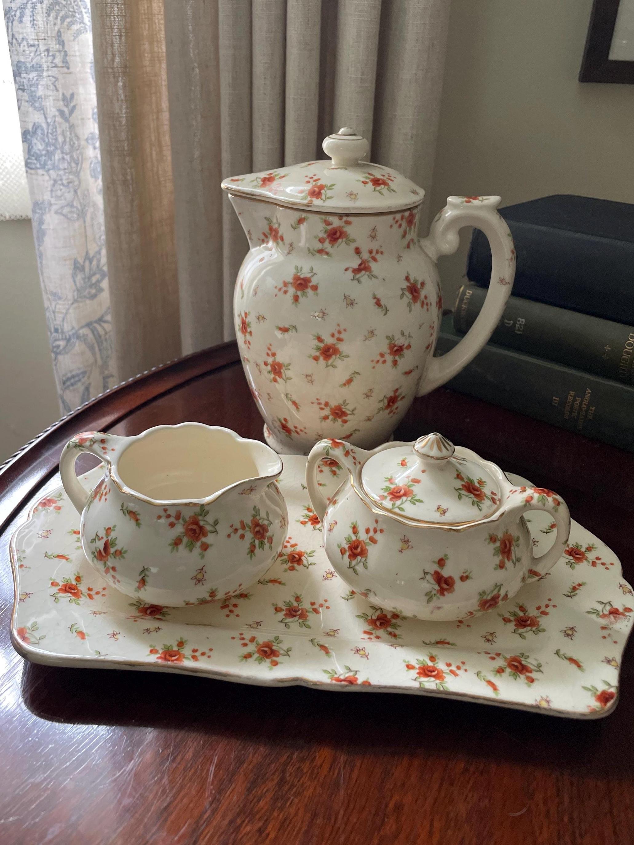 Vintage Japanese Cherry Blossom Tea Set - Etsy