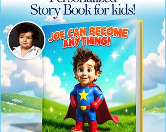 Libro personalizado "Puedes ser cualquier cosa" - Historia de tu futura carrera con nombre personalizado - Regalo de graduación "Sueña en grande" para niños - Libro de cumpleaños inspirador