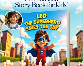 Libro de superhéroes personalizado para niños - Historia de aventuras de héroes con nombre personalizado - Regalo de cumpleaños de superhéroes para niños y niñas - Mi propio libro de superpoderes