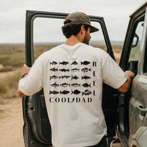 Reel Cool Dad Shirt For Fishing Lover Fisherman Gift For Fathers Day New Dad Bass Fishing Tee Angler Outdoor Life Birthday Present For Him