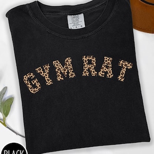 Gym Rat Shirt For Fitness Workout Gift For Her Comfort Colors Tshirt Gym Lover Funny Tee For Weighlifting Exercise Shirt Women Clothes