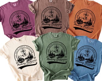 Custom Family Vacation Shirt Lake Tahoe Personalized Tshirt Group Matching Gift Idea For Family Reunion Mountain Camping Travel Tee