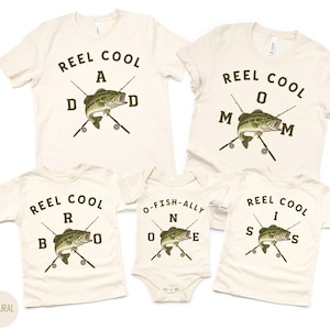 O-Fish-Ally One 1st Birthday Shirt For Family Matching LakeTrip Reel Cool Dad Tshirt For Fishing Party Mommy and Me Outfit Fishing Tee Gift