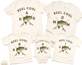 O-Fish-Ally One 1st Birthday Shirt For Family Matching LakeTrip Reel Cool Dad Tshirt For Fishing Party Mommy and Me Outfit Fishing Tee Gift