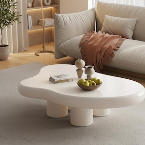 Low Irregular Cloud Coffee Table, Modern Minimalist Living Room Center Table