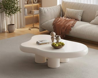 Low Irregular Cloud Coffee Table, Modern Minimalist Living Room Center Table