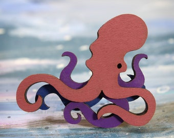 Octopus Brooch - Ocean Collection