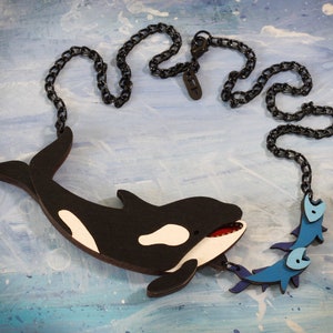Orca  Whale Hunting Necklace - Ocean Collection