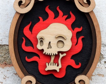 Shocked, Surprised and Maybe Appalled,  A Flaming Skull