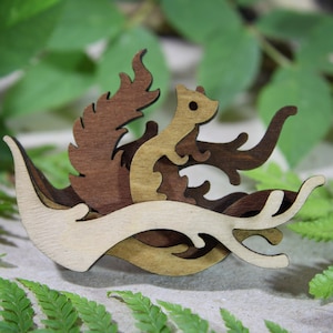 Squirrel Brooch - Woodland Collection