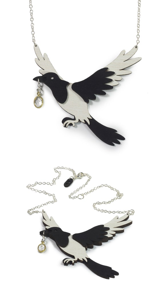 Magpie Thief Necklace Omens Collection 