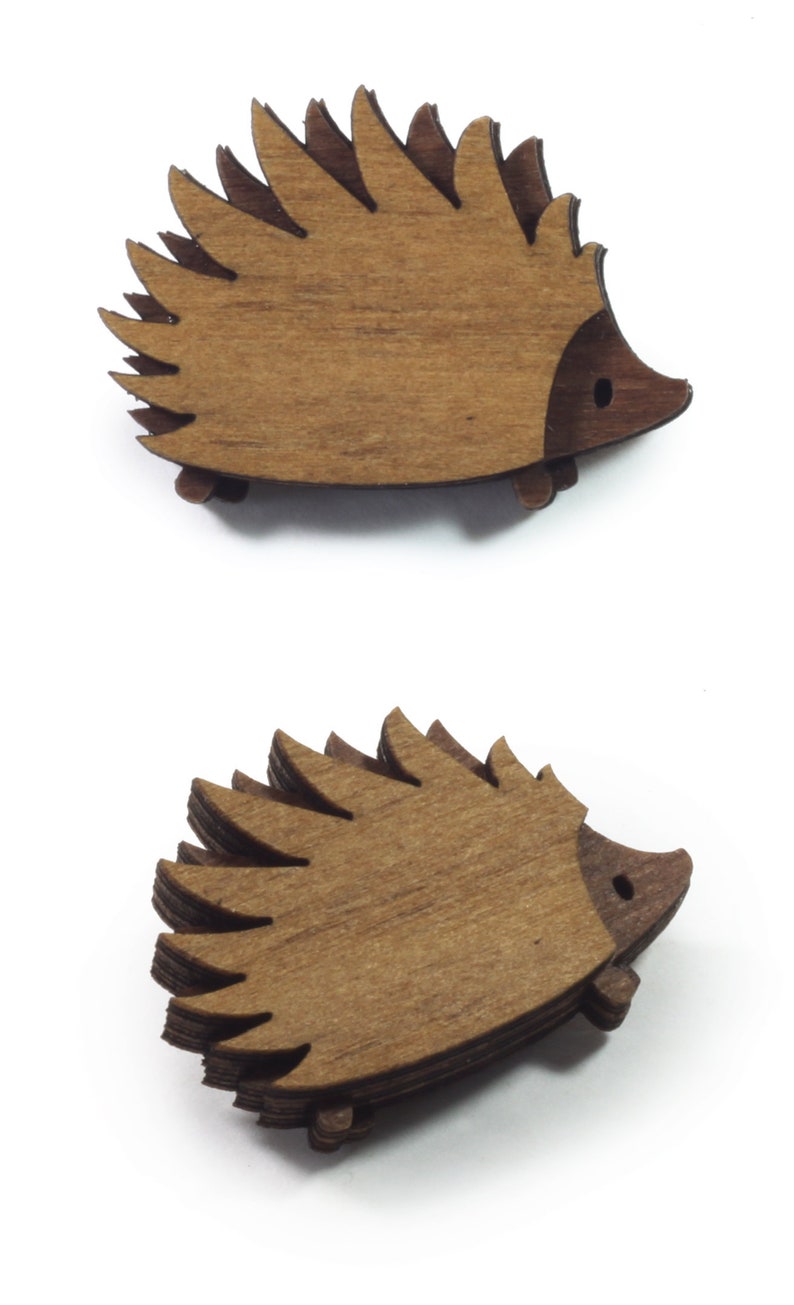 Hedgehog Brooch Woodland Collection image 2