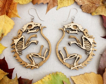 Boucles d'oreilles Rat Skeleton - Afterlife Collection