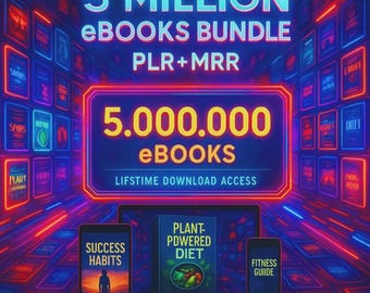 Megapaquete de 5 millones de libros electrónicos | Colección sobre ingresos pasivos, finanzas y creación de riqueza