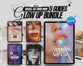 Boost Your Passive Income 5 Done-for-You PLR Guides MRR Glow Up Bundle Self-Improvement & Personal Growth