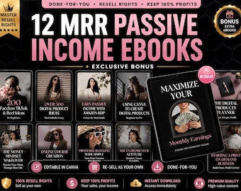 500+ Business eBooks PLR Bundle | Master Resell Rights | Passive Income Digital Products | Instant Download