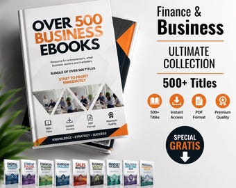 500+ Premium Business eBooks Collection + Free Business Emails Pack | Lifetime Access | Instant Download | PLR Resell Rights