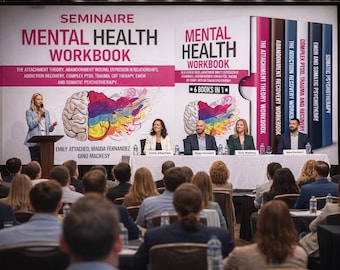 6-in-1 Mental Health Workbook Bundle | Anxiety, Attachment, Depression & Recovery