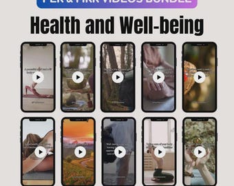Paquete de videos de salud y bienestar sin rostro para Instagram Reels