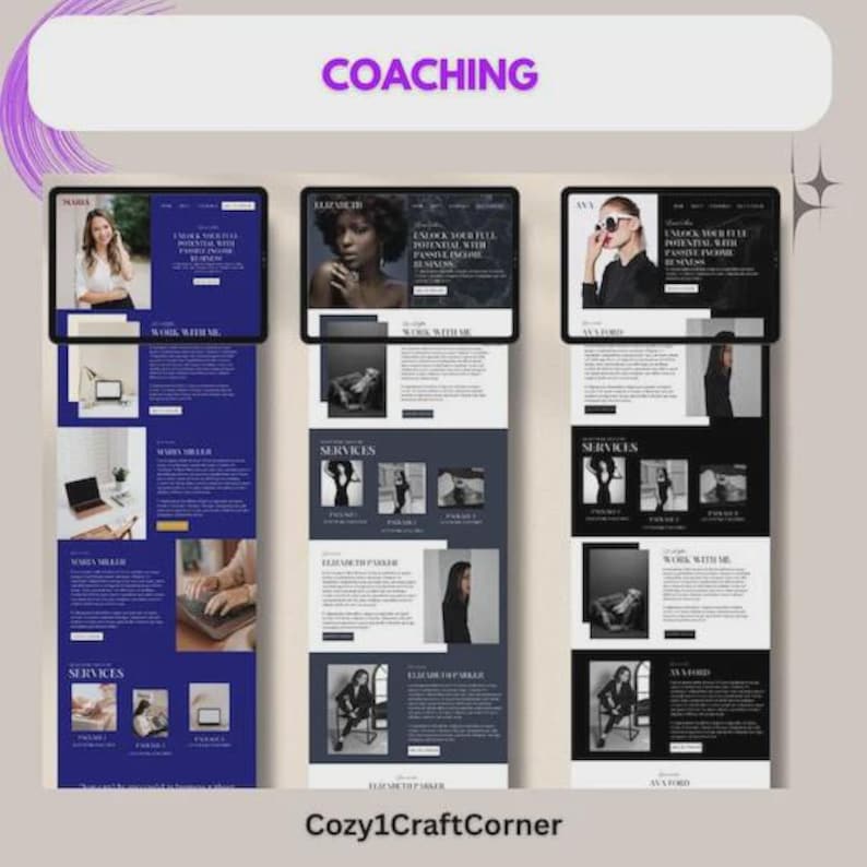 40 Canva Website Templates for MRR & PLR Businesses image 2