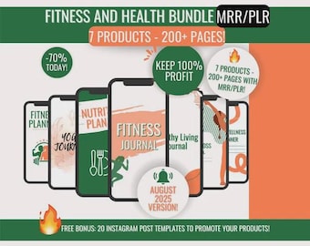 Paquete de productos digitales DFY PLR, paquete de libros electrónicos listos para revender, plantillas de Canva, kit de planificación de pérdida de peso