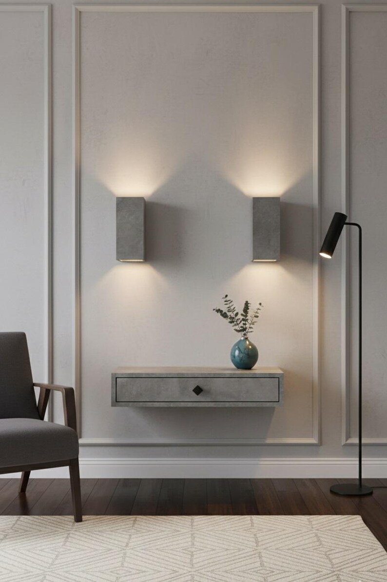 Floating Console Table With Drawer; Modern Wall Mounted Shelf,entryway ...