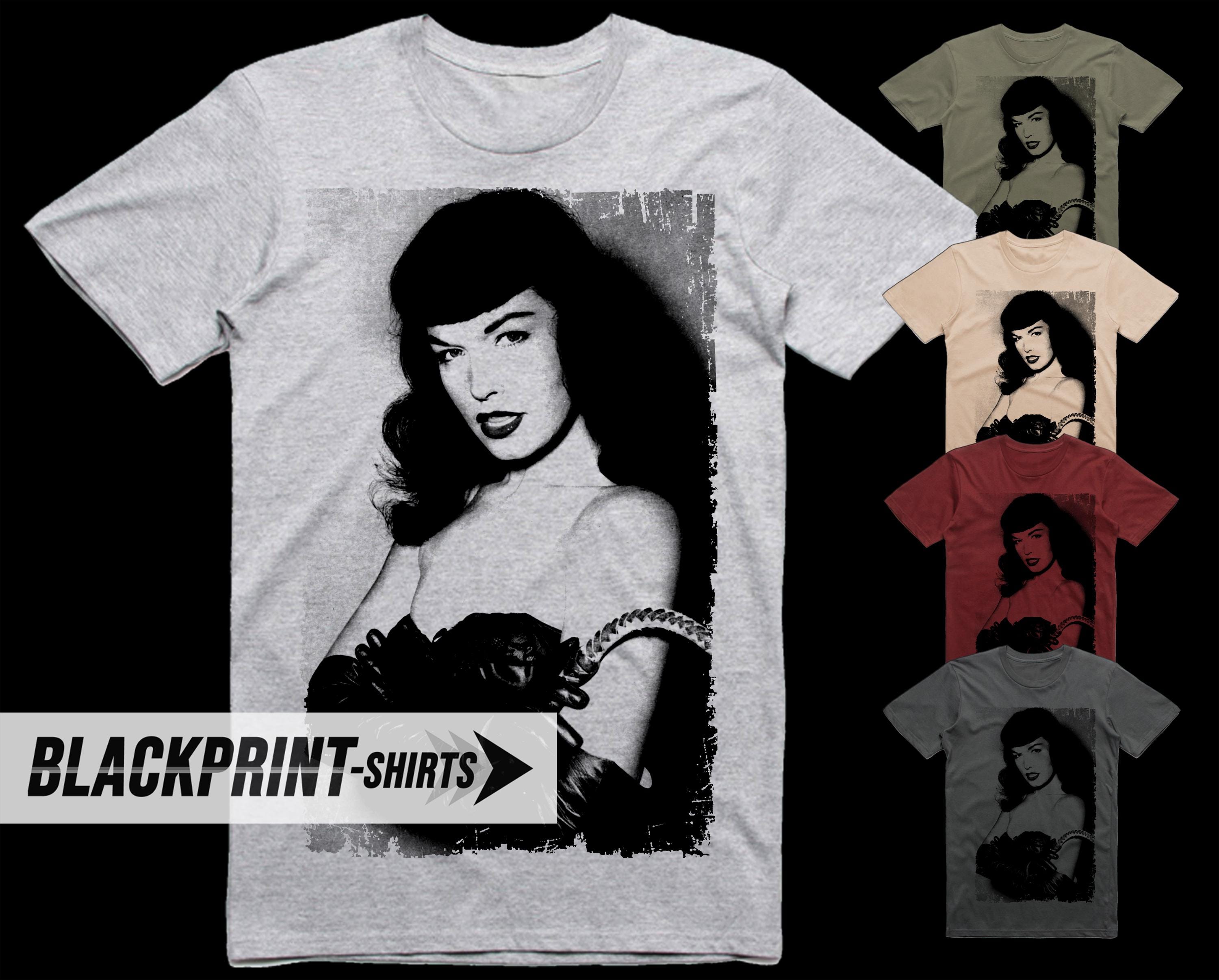 Bettie Page T Shirt - Etsy