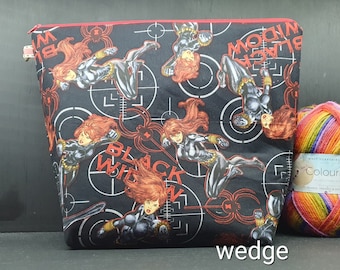 S/W Super Hero project bag for knitting/crochet/crafts