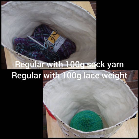 HobbyGift Yarn Holder Knitting Storage Ball of Wool Bag Matt PVC - Sloth