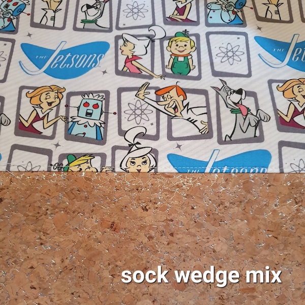 Sock Wedge Mix Cartoon Project Taschen zum Stricken, Häkeln, Basteln