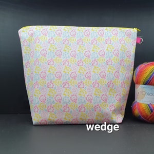 Wedge only Little Miss project bag for knitting/crochet/crafts
