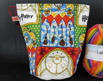 R/S Wizard stained glass window project bag for knitting/crochet/crafts