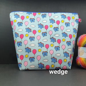 Wedge only Little Miss project bag for knitting/crochet/crafts